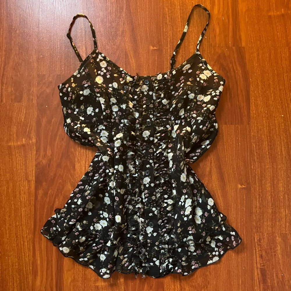 EXPRESS Sheer Floral Cami